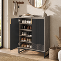 EMOOTTOO Modern 5-Tier Shoe Cabinet with Doors