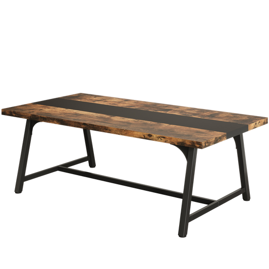 6FT Rectangle Conference Table, 70.87L x 33.46W x 29.92H Inches Meeting Table - product image 2