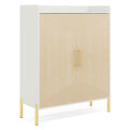 EMOOTTOO 6-Tier Fluted-Door Shoe Cabinet