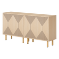 EMOOTTOO 58" Modern Natural Oak Sideboard