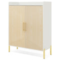 EMOOTTOO 6-Tier Fluted-Door Shoe Cabinet
