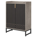 EMOOTTOO Modern 5-Tier Shoe Cabinet with Doors
