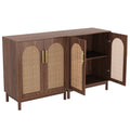 EMOOTTOO 59" Boho Rattan Buffet Sideboard
