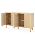 EMOOTTOO 59.4" Modern Oak Sideboard Buffet Cabinet with Storage