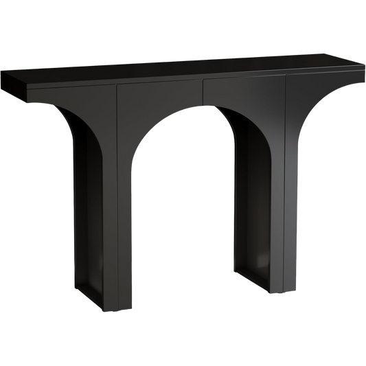 Black Console Table, 47-Inch Entryway Console Table, Wood Sofa Table Behind Couch - product image 2