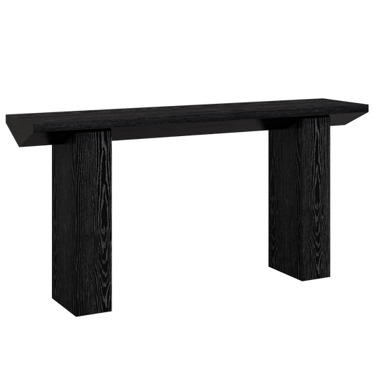 62.99-Inch Long Entryway Console Table, Farmhouse Wooden Narrow Behind Couch Table for Entrance, Hallway, Living Room