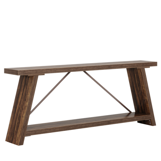 70.9 Inches Extra Long Sofa Table Behind Couch, Industrial Entryway Console Table with Storage - product image 2