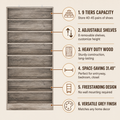 EMOOTTOO 9-Tier Tall Shoe Rack