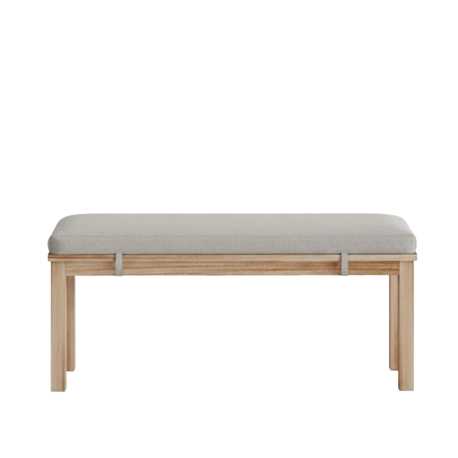 49" All-Weather Aluminum Outdoor Bench, Wood-Look Hand-Painted Texture - product image 2